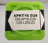 هولدر فرز انگشتی الماس خور (APKT16-D28) EM-AP16-D28-C25-L200-Z3 برند X-HOLD (ایکس هولد)